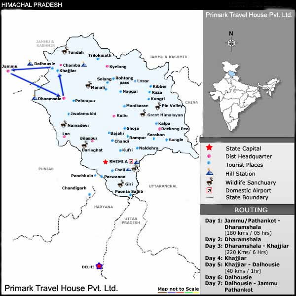 Exotic Himachal Map